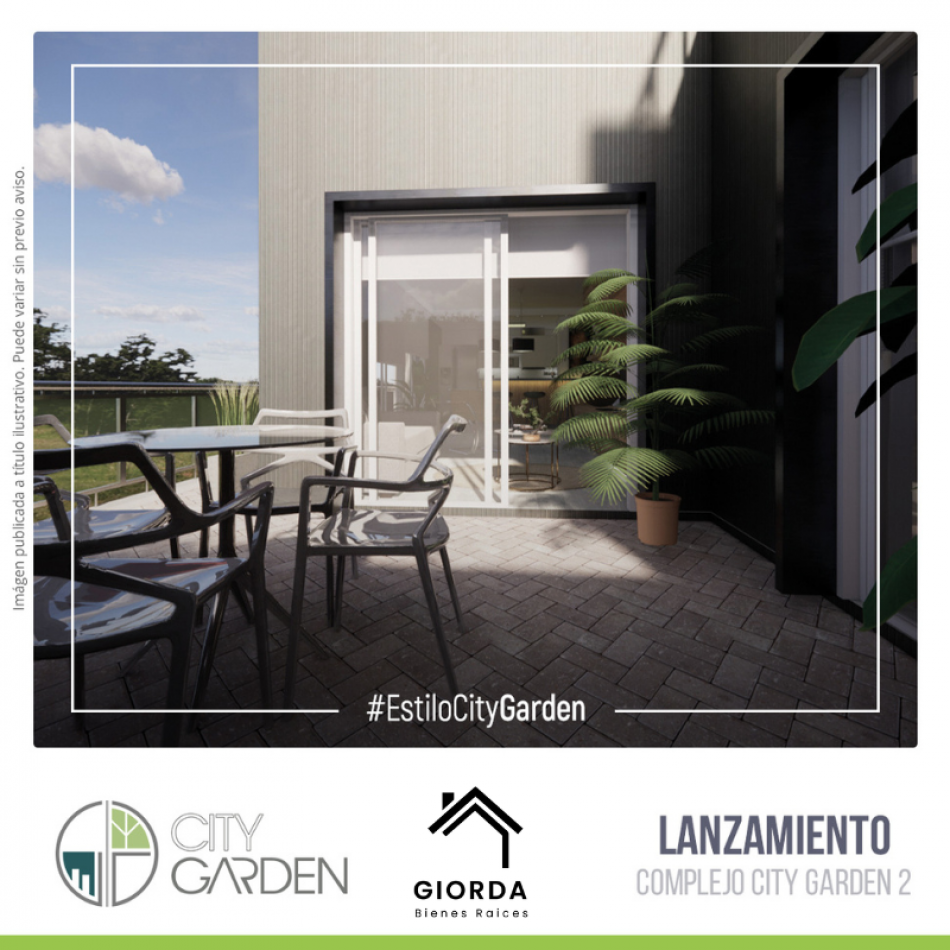 VENDE: Nuevo lanzamiento City Garden 2, calle 25 de mayo