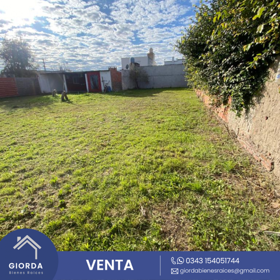 VENDE: Terreno ubicado en zona Hernandarias y Caputo