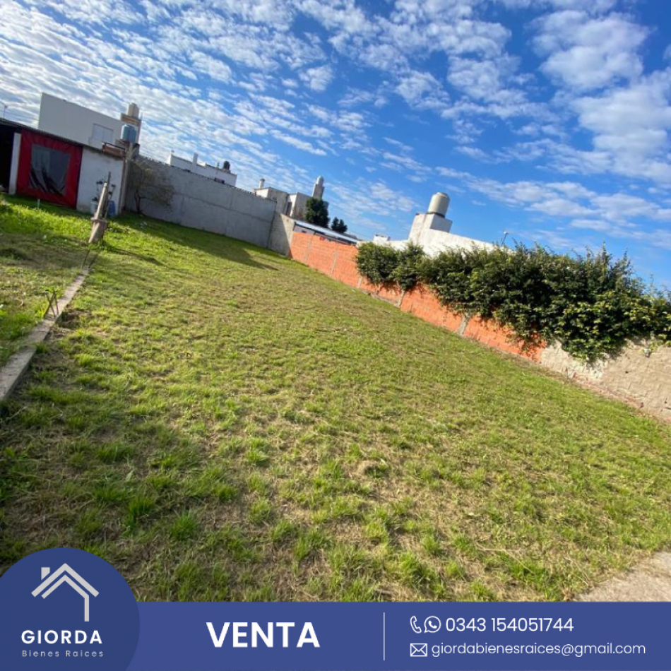 VENDE: Terreno ubicado en zona Hernandarias y Caputo