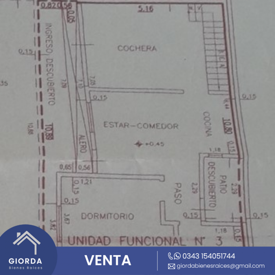 VENDE: Duplex calle Villa Segui, dos dormitorios