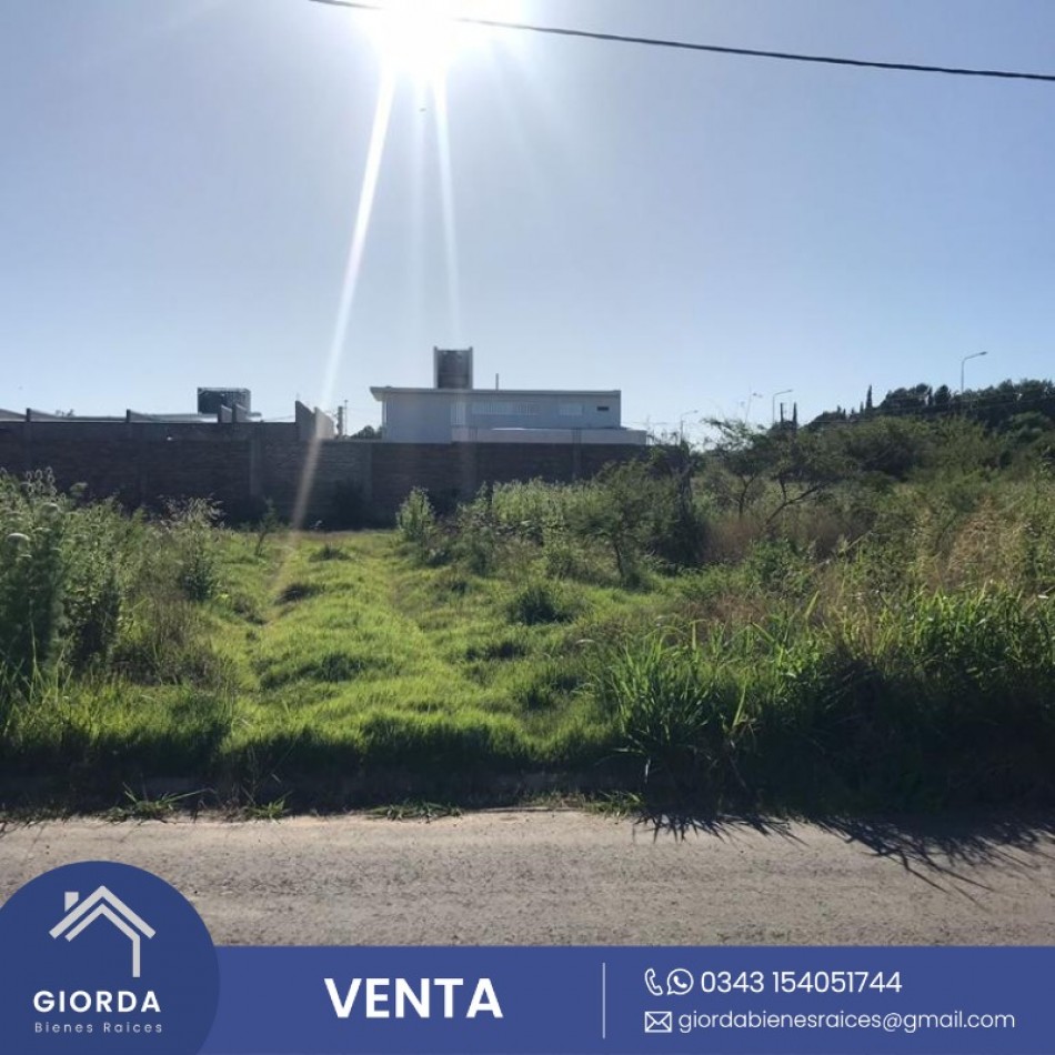 VENDE: Lote en Vistas del Norte