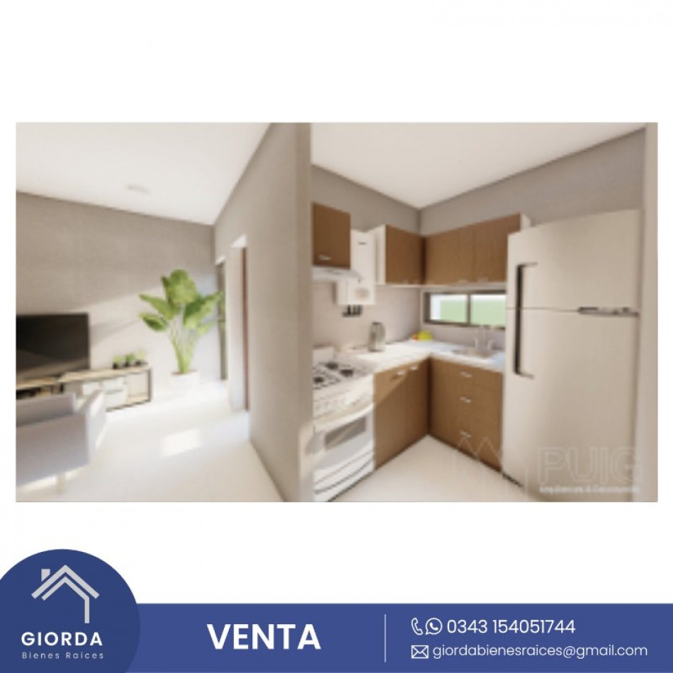 VENDE: Casas en construccion. Un dormitorio