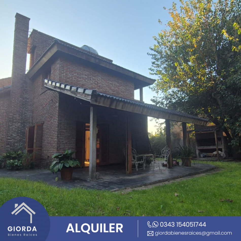 ALQUILA: Casa en zona norte.