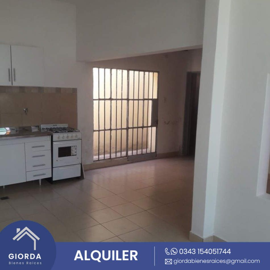 ALQUILA: Monoambiente Avenida Ramirez zona Laurencena