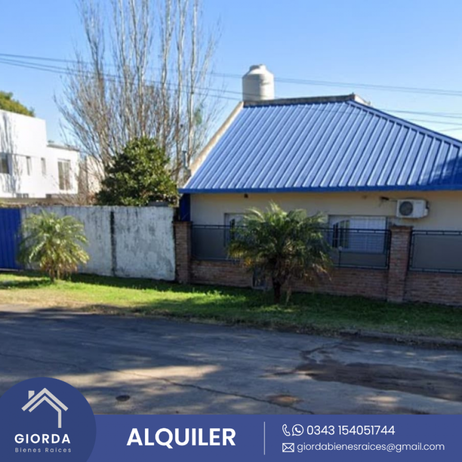 ALQUILA: Casa calle Ñandubay, dos dormitorios