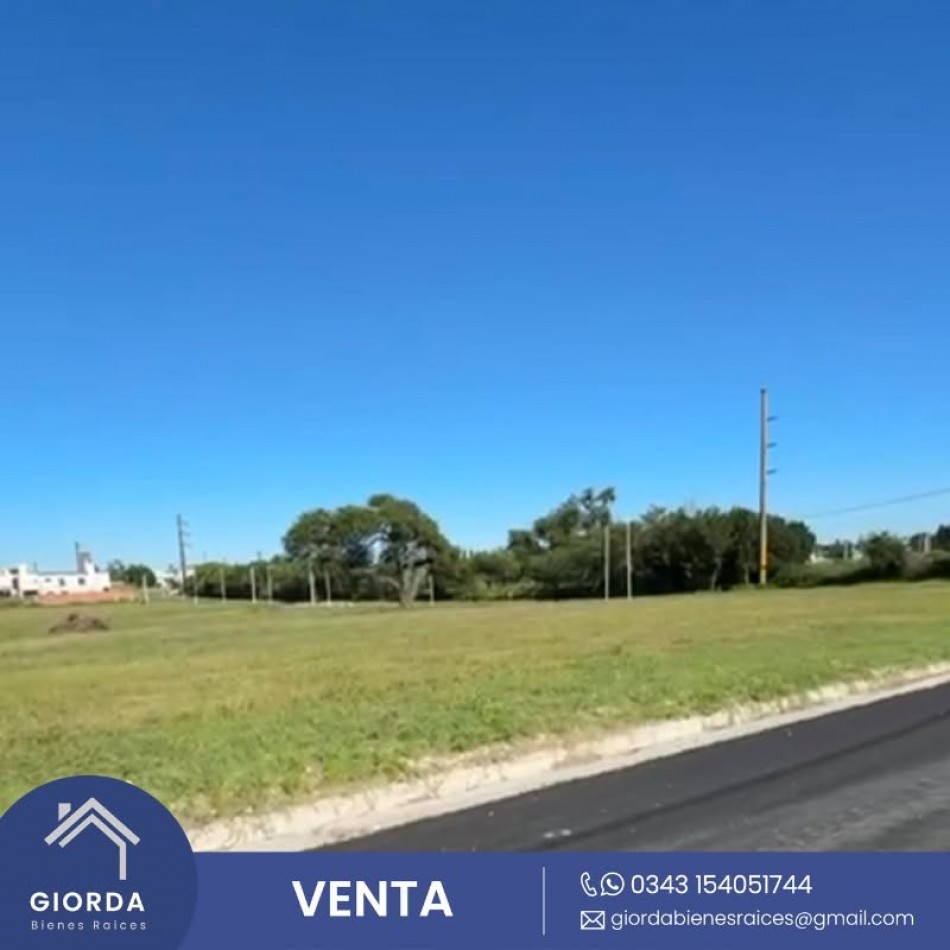 "OPORTUNIDAD LOTE EN ORO VERDE "